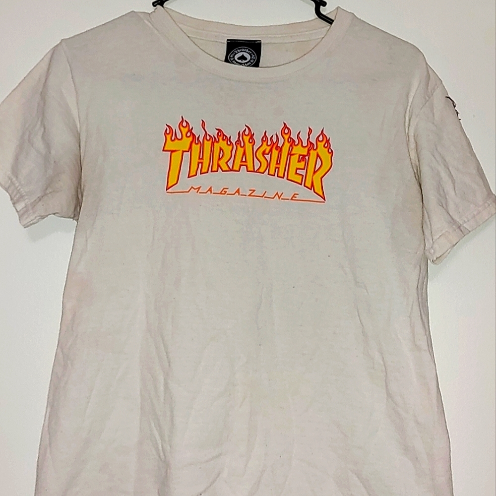 Thrasher T-shirt, Size M, White